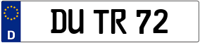 Truck License Plate